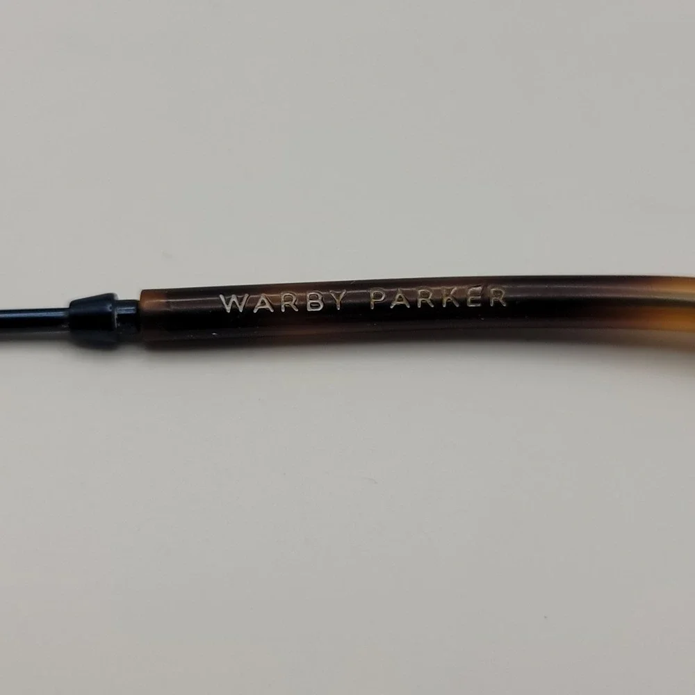 Warby Parker Milton 2550 Eyeglasses Frames Only 50-19-142 Navy Tortoise Round